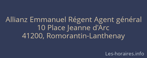 Allianz Emmanuel Régent Agent général