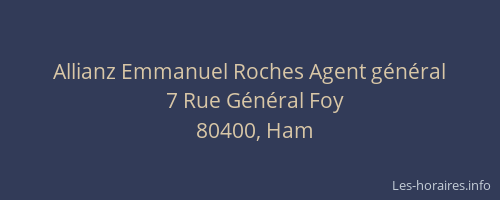 Allianz Emmanuel Roches Agent général
