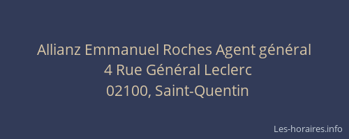 Allianz Emmanuel Roches Agent général