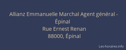 Allianz Emmanuelle Marchal Agent général - Épinal