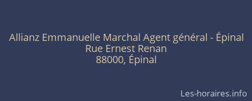 Allianz Emmanuelle Marchal Agent général - Épinal