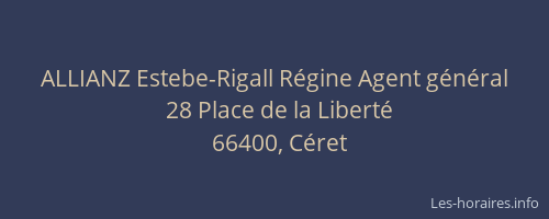 ALLIANZ Estebe-Rigall Régine Agent général
