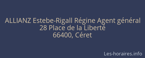ALLIANZ Estebe-Rigall Régine Agent général