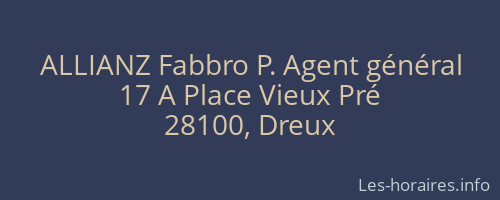 ALLIANZ Fabbro P. Agent général