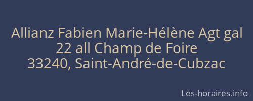 Allianz Fabien Marie-Hélène Agt gal