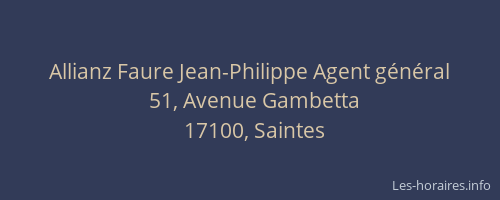Allianz Faure Jean-Philippe Agent général