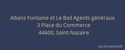 Allianz Fontaine et Le Bail Agents généraux