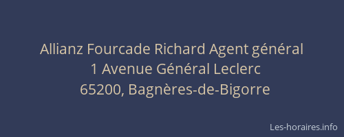 Allianz Fourcade Richard Agent général