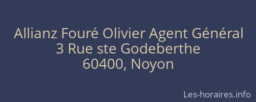 Allianz Fouré Olivier Agent Général