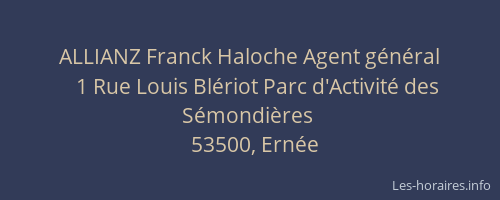 ALLIANZ Franck Haloche Agent g&eacute;n&eacute;ral
