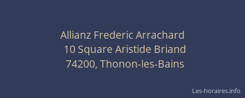 Allianz Frederic Arrachard