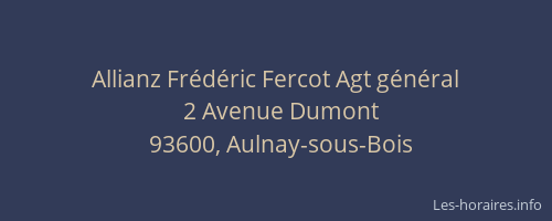 Allianz Frédéric Fercot Agt général