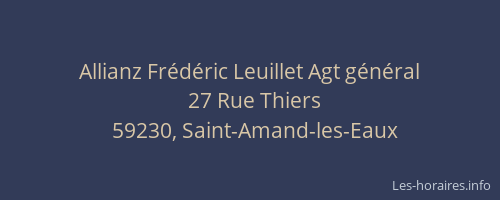 Allianz Frédéric Leuillet Agt général