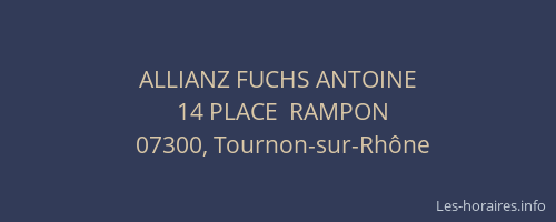 ALLIANZ FUCHS ANTOINE