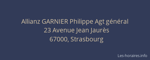 Allianz GARNIER Philippe Agt général