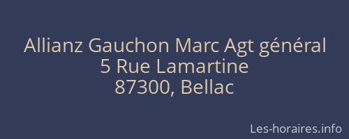 Allianz Gauchon Marc Agt général