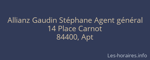Allianz Gaudin Stéphane Agent général