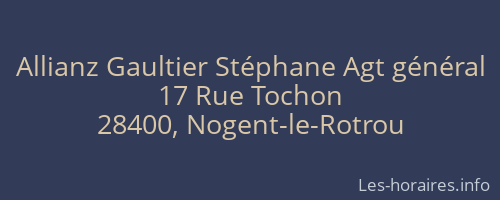 Allianz Gaultier Stéphane Agt général