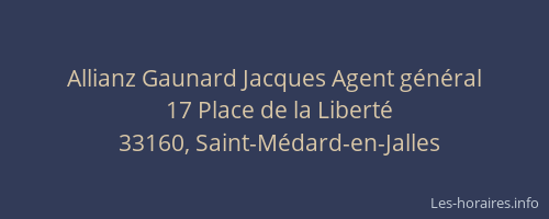 Allianz Gaunard Jacques Agent général