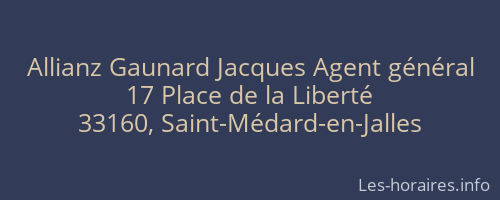Allianz Gaunard Jacques Agent général