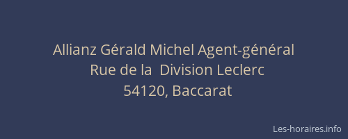 Allianz G&eacute;rald Michel Agent-g&eacute;n&eacute;ral