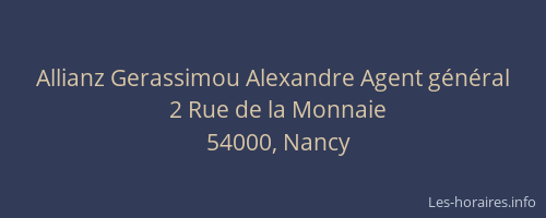 Allianz Gerassimou Alexandre Agent général