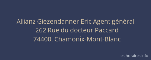 Allianz Giezendanner Eric Agent g&eacute;n&eacute;ral