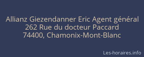 Allianz Giezendanner Eric Agent général