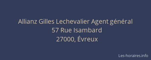 Allianz Gilles Lechevalier Agent général