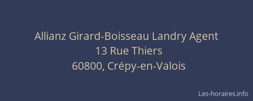 Allianz Girard-Boisseau Landry Agent