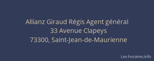 Allianz Giraud Régis Agent général
