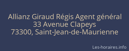 Allianz Giraud Régis Agent général