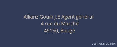 Allianz Gouin J.E Agent général