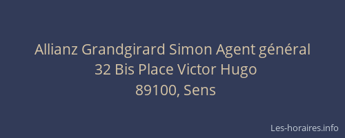 Allianz Grandgirard Simon Agent g&eacute;n&eacute;ral