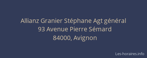 Allianz Granier Stéphane Agt général
