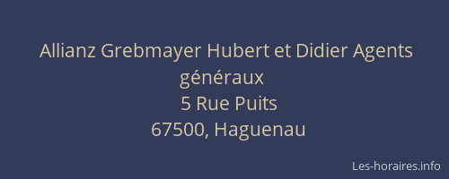 Allianz Grebmayer Hubert et Didier Agents généraux