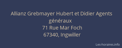Allianz Grebmayer Hubert et Didier Agents généraux