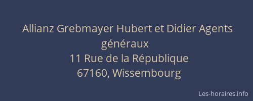 Allianz Grebmayer Hubert et Didier Agents généraux