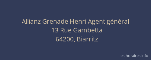 Allianz Grenade Henri Agent général