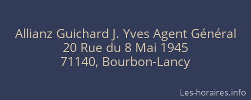 Allianz Guichard J. Yves Agent Général