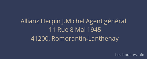 Allianz Herpin J.Michel Agent g&eacute;n&eacute;ral
