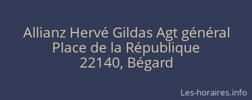 Allianz Hervé Gildas Agt général