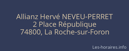 Allianz Hervé NEVEU-PERRET