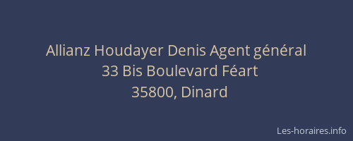 Allianz Houdayer Denis Agent général