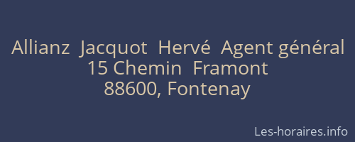 Allianz  Jacquot  Hervé  Agent général