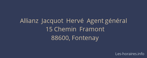Allianz  Jacquot  Herv&eacute;  Agent g&eacute;n&eacute;ral