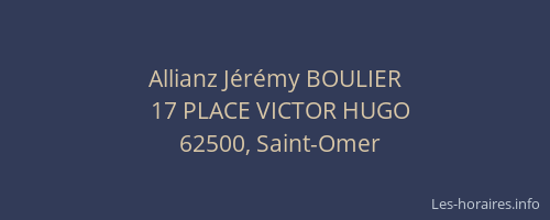 Allianz Jérémy BOULIER
