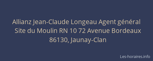 Allianz Jean-Claude Longeau Agent g&eacute;n&eacute;ral