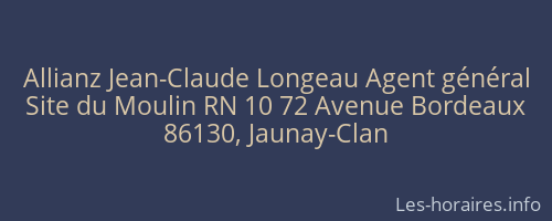 Allianz Jean-Claude Longeau Agent général