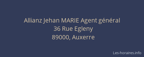 Allianz Jehan MARIE Agent général